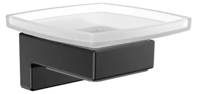 Immagine prodotto di emco cue porte-savon, avec verre en cristal satiné, noir, 323013300, 323013300