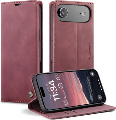 Produktbild von iPhone Air Hülle - CaseMe 013 Klapphülle - Bordeaux