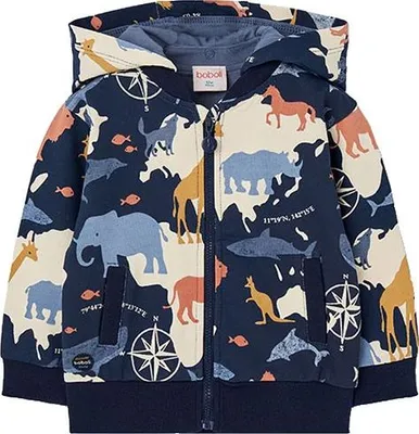 Produktbild von Boboli Fleece Printed Jacke Blau 3 Years Junge Blau 3 Years