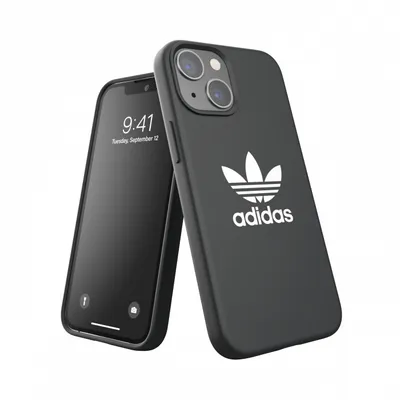 Produktbild von Adidas 47085, Cover, Apple, iPhone 13 Mini, 13,7 cm (5.4"), Schwarz, Weiß