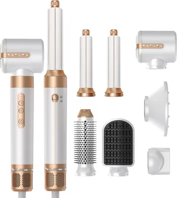 Imagen del producto de Secador de pelo multifuncional de alta velocidad con tecnología de iones, color blanco