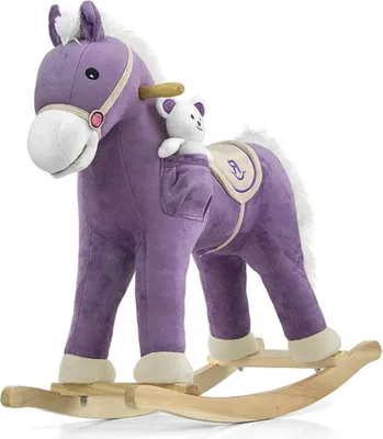 Image de Cheval à bascule avec mélodie Milly Mally Pony violet
