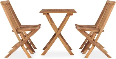 Produktbild von vidaXL 5-tlg. Garten-Essgruppe Klappbar Massivholz Teak
