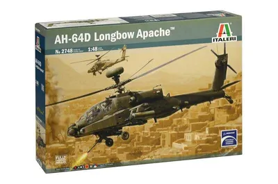 Obrázek produktu pro Italeri 2748, Model vírníku, Montážní sada, 1:48, AH-64D LONGBOW APACHE, Vojenské letadlo, Khaki, Vícebarevný