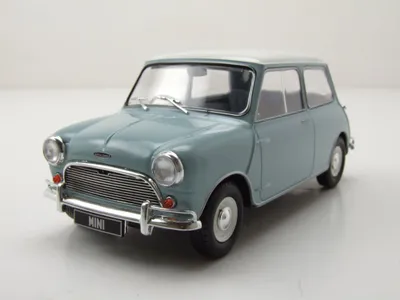 Immagine prodotto di Austin Mini Cooper S (1965) azzurro/bianco WhiteBox 1:24