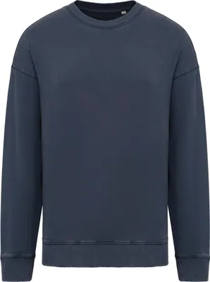 Produktbild von Native Spirit Ausgewaschenes umweltfreundliches Oversize Uni-Sweatshirt mit Rundhalsausschnitt