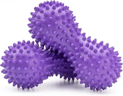Produktbild von Erdnussförmige, harte, stachelige Massagekugel aus PVC, Triggerpunkt-Massage, Tiefenmassage, Massagegerät für Hände und Füße, Rollmassage, zur Muskelentspannung – 2 Stück