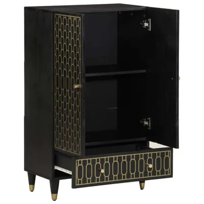Image de vidaXL Highboard 60x33x100 cm bois massif mangue