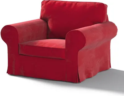 Produktbild von Dekoria Bezug für Ektorp Sessel, rot, Sesselhusse für Ektorp Sessel