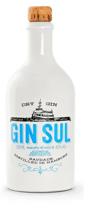 Obrázek produktu pro Gin Sul Dry Gin Saudade destilovaný v Hamburku Grapefruit Zitrone 500 ml