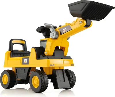 Produktbild von GOPLUS Kinder Sitzbagger, Kinder Bulldozer mit Versteckter Stauraum, Hupenknopf & Anti-Rollover-Vorrichtung, Kinderauto für Kinder von 1-3 Jahren, bis zu 25 kg