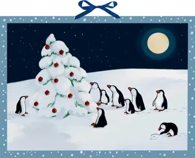 Produktbild von Wandkalender - Pinguin-Weihnacht