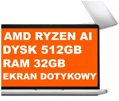 Obrázok produktu pre DELL Pro 13 Plus PB13255 2-in-1, AMD Ryzen AI 7 PRO, 3,5 GHz, 33,8 cm (13.3"), 1920 x 1200 px, 32 GB, 512 GB