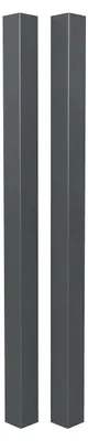 Produktbild von Set mit 2 ELDA-Pfosten 15x15cm Aluminium H.240cm anthrazitgrau