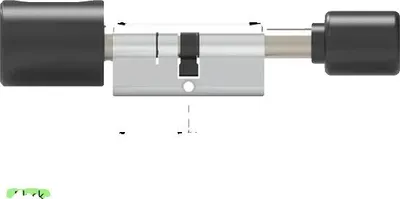 Produktbild von Smart Türschloss, Fingerabdruckzugang, Bluetooth-Konnektivität, Schwarzes Bluetooth, 30 und 30 bis 55-a