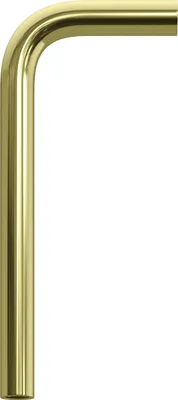 Immagine prodotto di Creative-Cables Tubo curvo di estensione – (Ottone, lunghezza 14 cm, larghezza 6,5 cm) – In metallo – Con filettatura M10x1