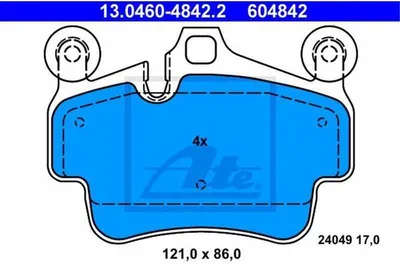 Zdjęcie produktu dla Klocki Hamulcowe Porsche Przód/Tył 911 3,6-3,8 04-12