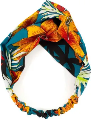 Produktbild von Oblique Unique Haarband Stirnband Blumen Motiv Haarschmuck Kopfschmuck -türkis orange