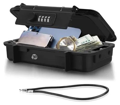 Imagen del producto de Caja de viaje impermeable con combinación de 4 dígitos