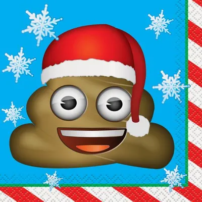 Image de EMOJI XMAS serviettes 25x25 cm 16 pcs.