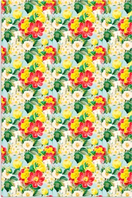 Produktbild von MuchoWow® Poster Blumen - Pastell - Farben 80x120 cm - Papierdruck