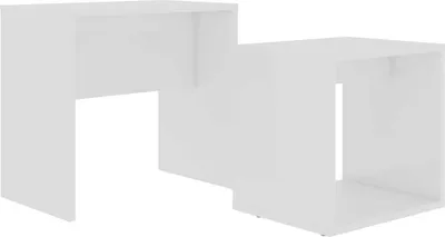 Produktbild von vidaXL Couchtisch-Set Weiß 48x30x45 cm Holzwerkstoff