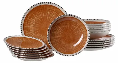 Produktbild von Ritzenhoff & Breker Natura Teller-Set 18-teilig - Braun