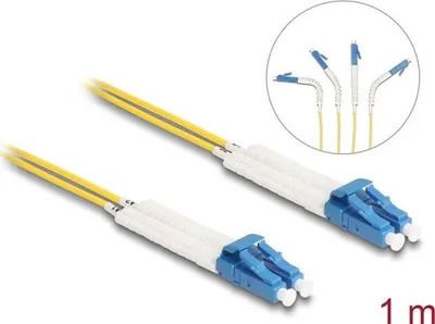 Image de DELOCK Câble Fibre Optique LC Duplex vers LC Duplex Multimode OS2 1 m