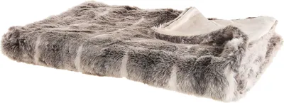 Produktbild von BELIANI Kuscheldecke Braun / Weiß Acryl / Polyester 180 x 220 cm Shaggy Schlafzimmer Wohnzimmer