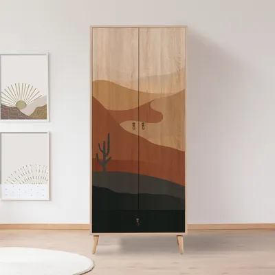 Produktbild von Skye Decor, City Gardrop Desert, wieszak na ubrania, wielokolorowy, 80 x 190 x 45 cm