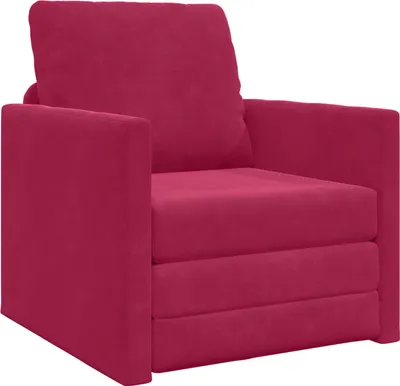 Produktbild von Schlafsofa Weinrot 74 x 77 x 81 cm Samt