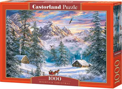 Produktbild von Castorland Mountain Christmas 1000 pcs, 1000 Stück(e), Landschaft, 9 Jahr(e)