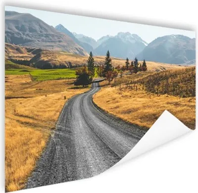 Produktbild von MuchoWow® Poster Road New Zealand Fotodruck 180x120 cm - Fotoplakat