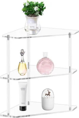 Produktbild von Eckregal 2 Etagen Acryl Organizer - Transparent