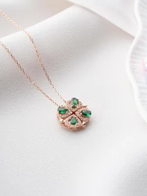 Imagen del producto de Jumeon, NRZ999181, Collar de plata, 50, Color rosa dorado.Verde