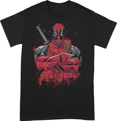 Obrázek produktu pro Deadpool - Tričko pro muže/dámy Uni BI129 (L) (Černá/červená)
