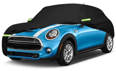 Zdjęcie produktu dla Pokrowiec samochodowy typu "pełna garaz" dla Mini Cooper 3-drzwiowy, lata produkcji 2000-2022, odporny na warunki atmosferyczne, wodoodporny, odporny na promieniowanie UV, kolor: czarny