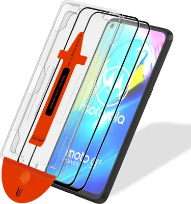 Zdjęcie produktu dla 2-pak Motorola Moto G8 Power Szkło ochronne na ekran - Szkło hartowane | [Automatyczna instalacja] - Bez bąbelków