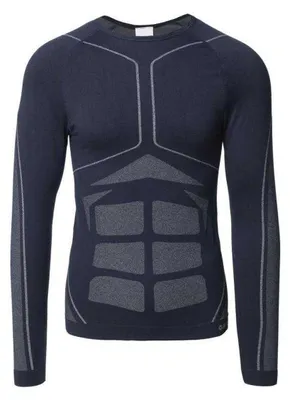 Produktbild von Hi-Tec - "Buraz" T-Shirt für Herren, Thermoaktiv, Langärmlig PP14504 (M-L) (Schwarz)