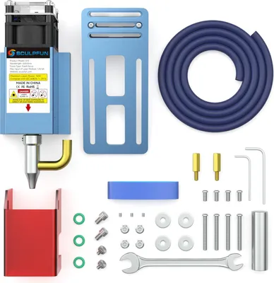 Produktbild von SCULPFUN S10 10W Lasermodul mit ultrafeiner Prazision, passend für S9/S10 Gräviermaschinen – inkl. Air-Assist-Düse und abnehmbarem Augenschutz