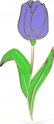 Produktbild von PINETS Blumennadel Tulpenschliff vergoldet 14K