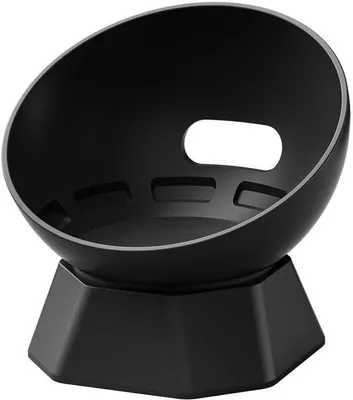 Produktbild von Arbeitsplatte-Halter - Armband aus weichem Silikon - Ideal für Home Office - Schwarz - Stabilität - Geeignet für Echo Dot 4. und 5. Generation - Kompaktes Design