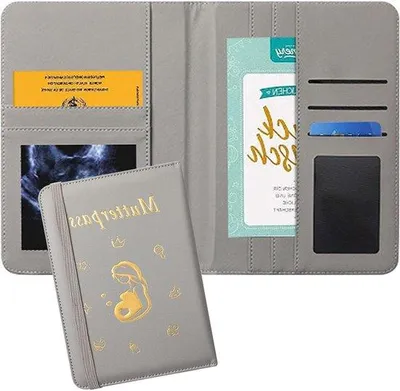 Produktbild von Schutzhülle für Mutterpass mit Kunstleder mit Fächern für Versicherungskarten, Ultraschallbilder und Impfpass