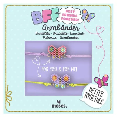 Produktbild von Armbänder BFF – Herz / Schmetterling