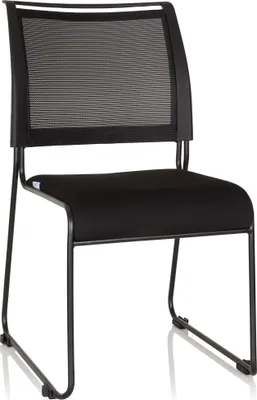 Produktbild von hjh OFFICE Besucherstuhl Konferenzstuhl PADUA V Stoff / Netzstoff Stuhl bis 120 kg belastbar