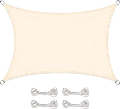 Produktbild von Sonnensegel BASIC PES Rechteck 2x4 cremeweiß Polyester 140g/m²