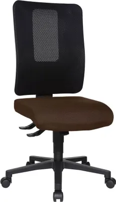 Produktbild von Topstar Bürostuhl Open X (N), OX1000 G080 dunkelbraun, schwarz, schwarz Stoff