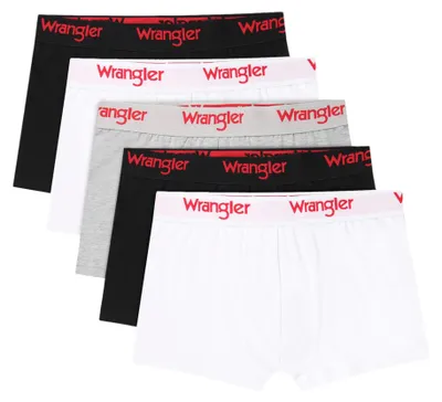 Obrázek produktu pro Wrangler – pánské boxerky Willox, balení 5 kusů. Prodyšná a elastická bavlněná tkanina