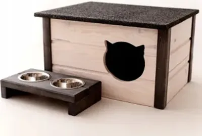 Produktbild von Katzenhaus Outdoor Katzenhöhle Katze Hund wetterfest Winterhaus 47 x 57 cm