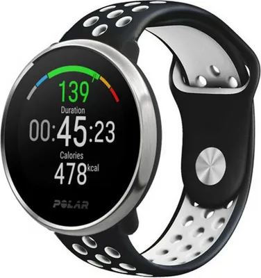 Produktbild von Strap-it Polar Ignite Sportarmband (Schwarz/Weiß)